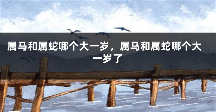 属马和属蛇哪个大一岁，属马和属蛇哪个大一岁了