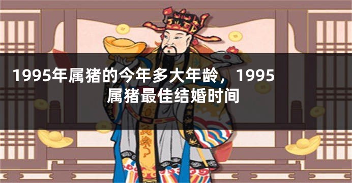 1995年属猪的今年多大年龄，1995属猪最佳结婚时间