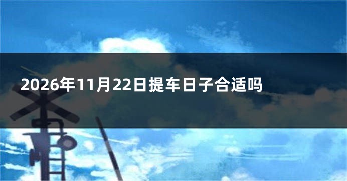 2026年11月22日提车日子合适吗