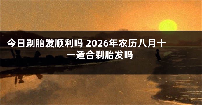 今日剃胎发顺利吗 2026年农历八月十一适合剃胎发吗
