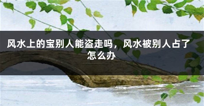 风水上的宝别人能盗走吗，风水被别人占了怎么办