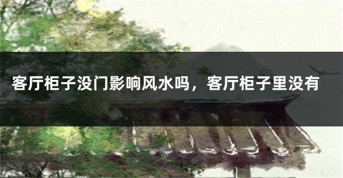 客厅柜子没门影响风水吗,客厅柜子里没有