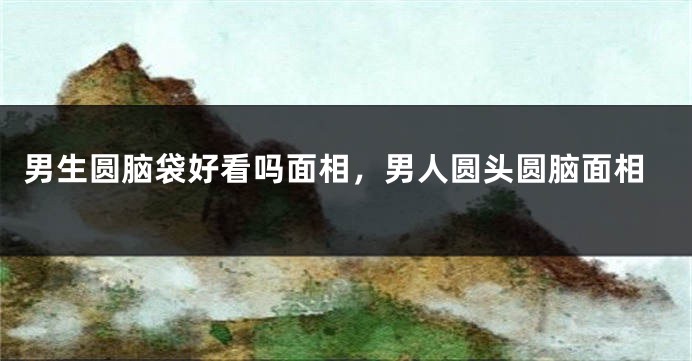 男生圆脑袋好看吗面相,男人圆头圆脑面相