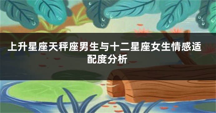 上升星座天秤座男生与十二星座女生情感适配度分析