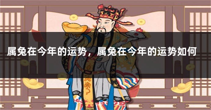 属兔在今年的运势，属兔在今年的运势如何
