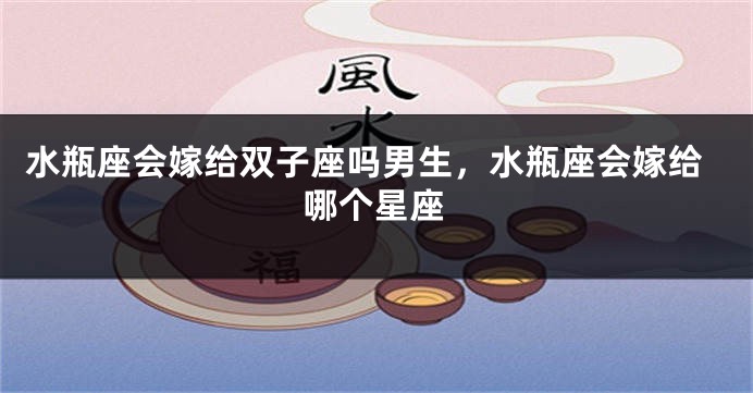 水瓶座会嫁给双子座吗男生,水瓶座会嫁给哪个星座