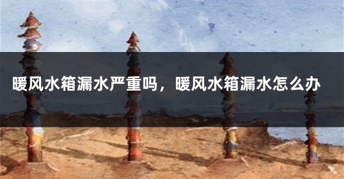 暖风水箱漏水严重吗，暖风水箱漏水怎么办