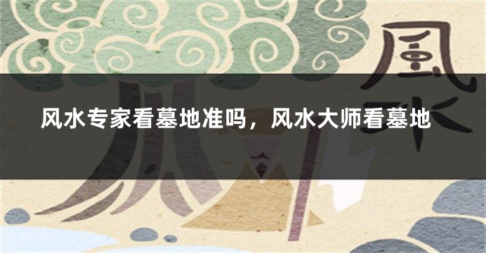 风水专家看墓地准吗,风水大师看墓地