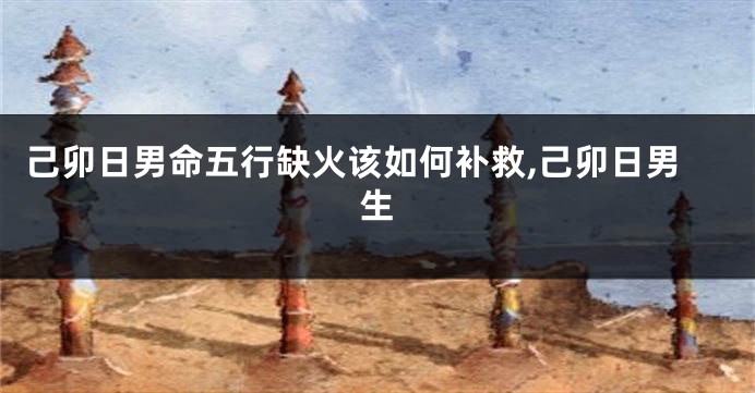 己卯日男命五行缺火该如何补救,己卯日男生