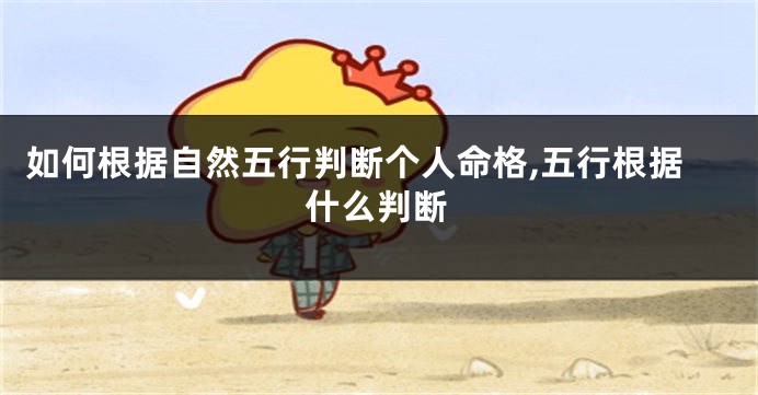 如何根据自然五行判断个人命格,五行根据什么判断