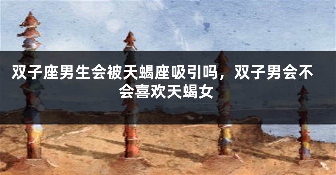 双子座男生会被天蝎座吸引吗,双子男会不会喜欢天蝎女