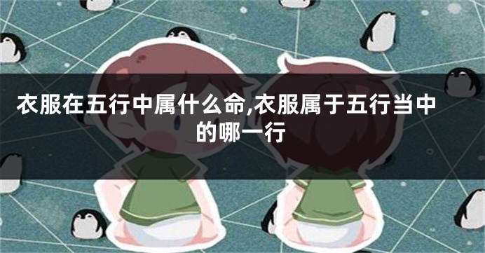 衣服在五行中属什么命,衣服属于五行当中的哪一行