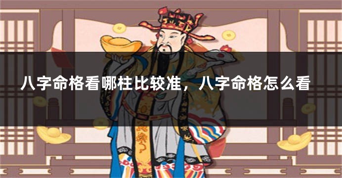 八字命格看哪柱比较准,八字命格怎么看