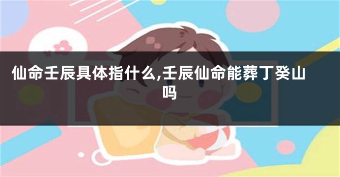 仙命壬辰具体指什么,壬辰仙命能葬丁癸山吗