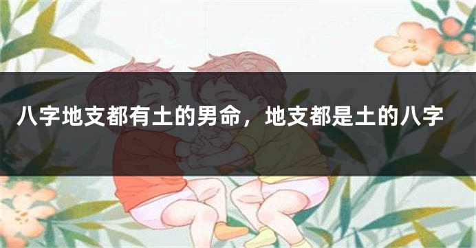 八字地支都有土的男命，地支都是土的八字