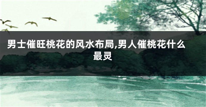 男士催旺桃花的风水布局,男人催桃花什么最灵