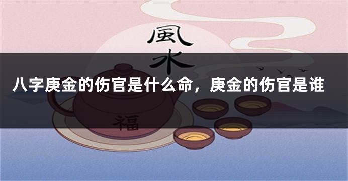 八字庚金的伤官是什么命,庚金的伤官是谁