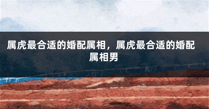 属虎最合适的婚配属相，属虎最合适的婚配属相男