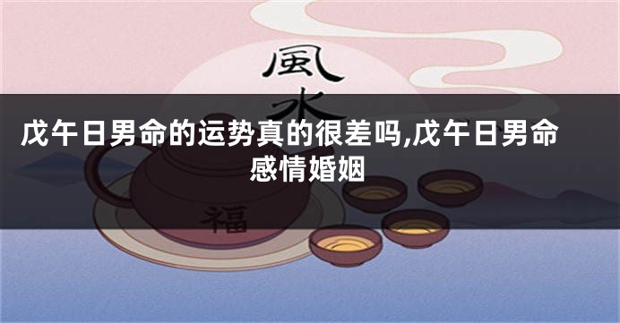 戊午日男命的运势真的很差吗,戊午日男命感情婚姻