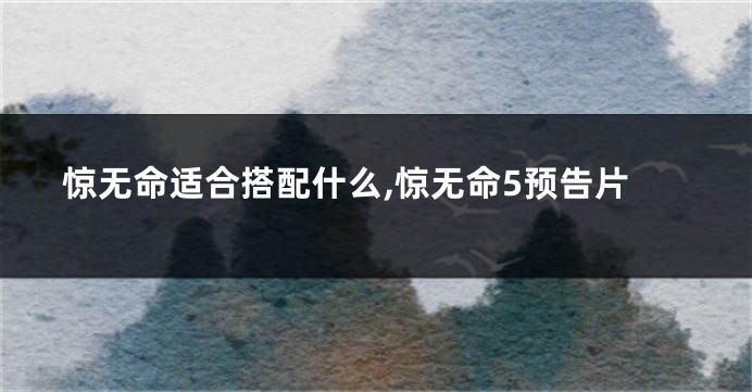 惊无命适合搭配什么,惊无命5预告片