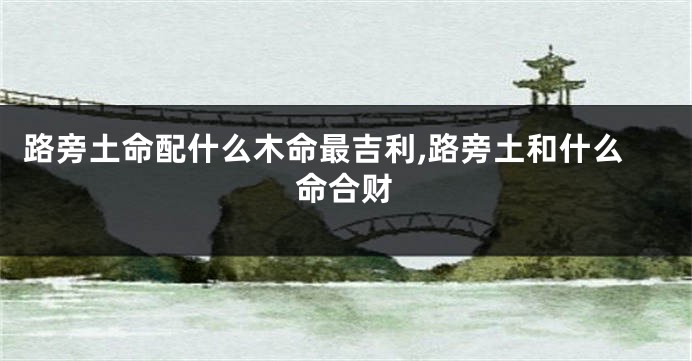 路旁土命配什么木命最吉利,路旁土和什么命合财